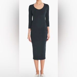 NWT Michael Stars Ruched BodyCon MIDI Dress Size XSP